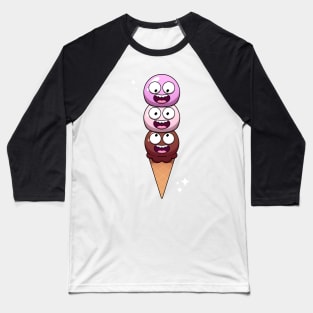 Cute Ice Cream Baseball T-Shirt